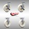 Service Caster 8 Inch Stainless Steel Nylon Caster Set with Roller Bearings 2 Brake 2 Rigid SCC SCC-SS30S820-NYR-TLB-2-R-2 - alternate 1